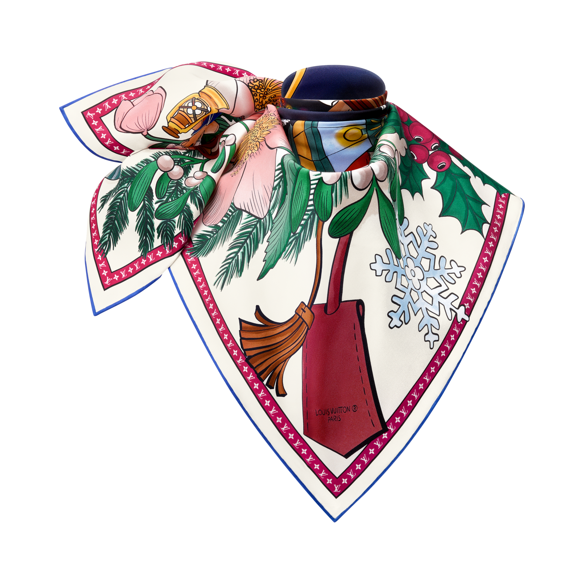 Khăn Lụa Vuông Vivienne Winter Celebration 90 . in Đồ Nữ