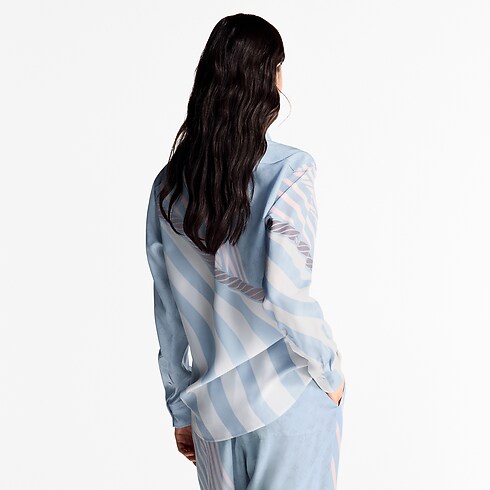 Áo Sơ Mi Lụa in Đồ Nữ's Trang phục Áo collections by Louis Vuitton (Thu phóng sản phẩm)