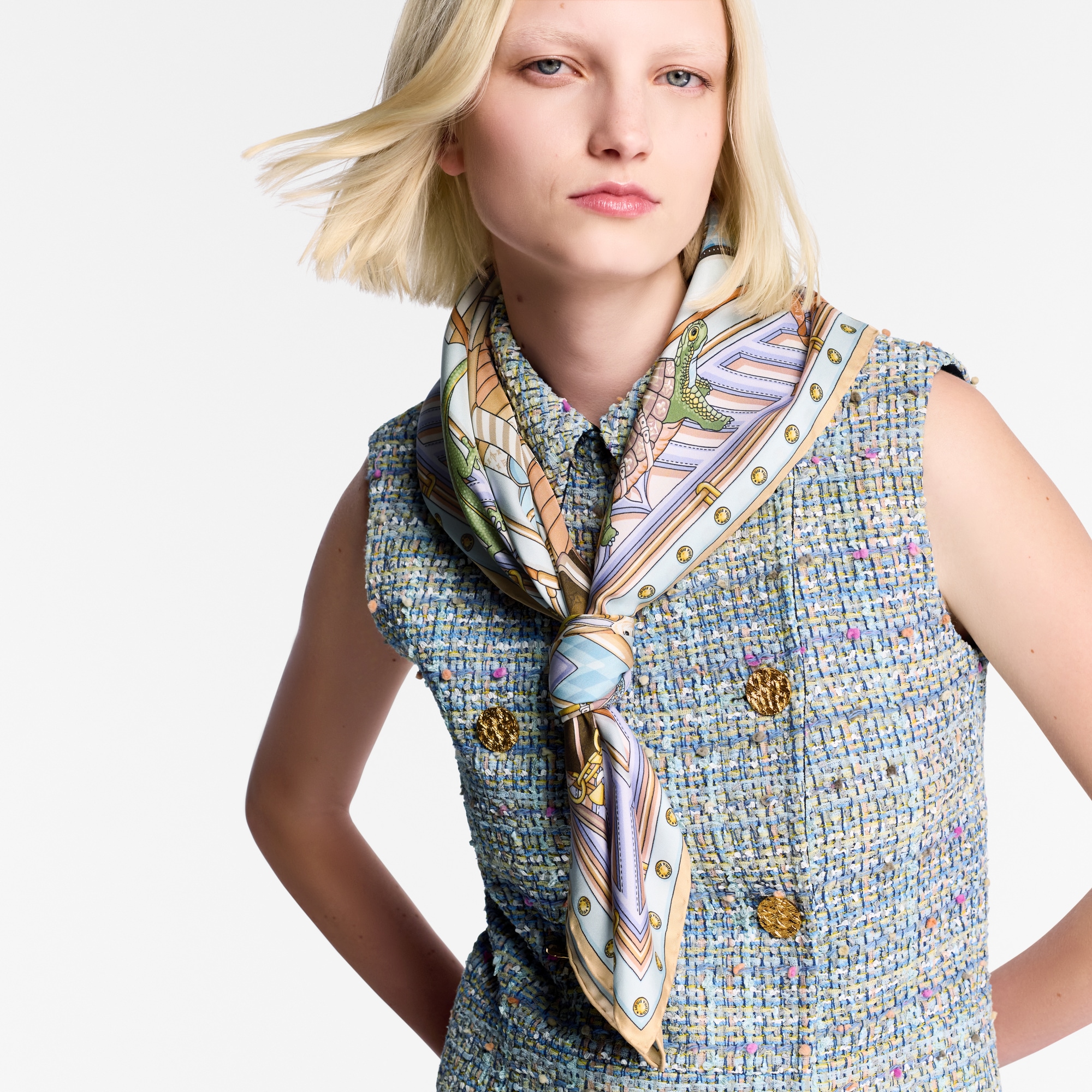 Khăn Lụa Vuông Wild Atelier 90 . in Đồ Nữ